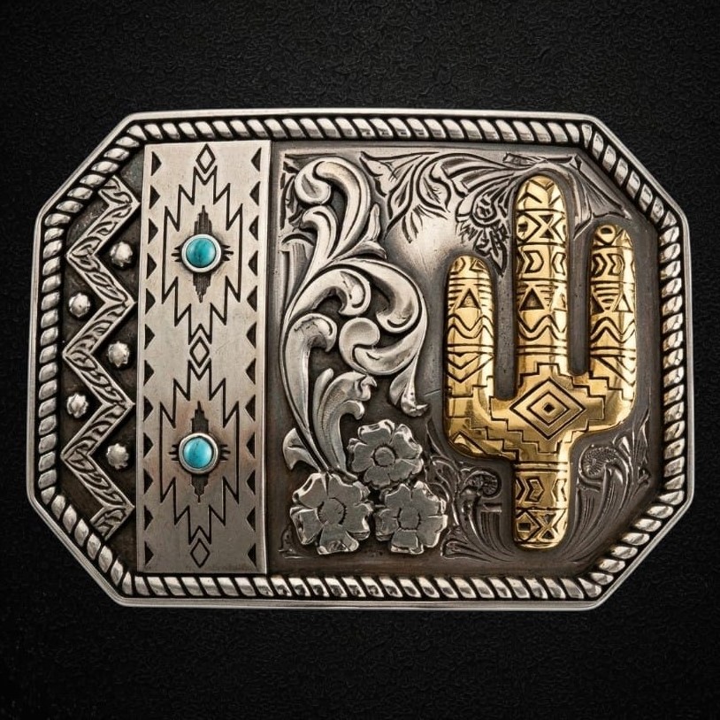 Master Western - Fivela Country Master Western Cacto 